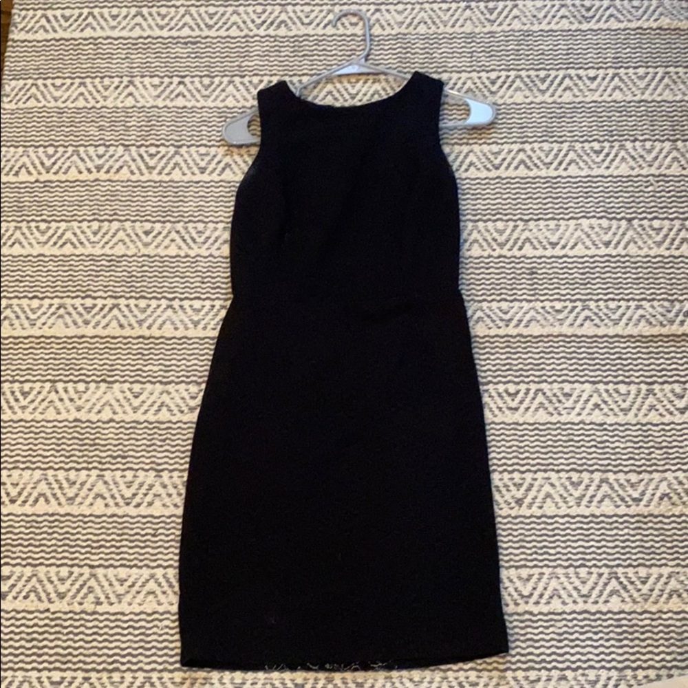 Black Elegant Dress with silver floral back